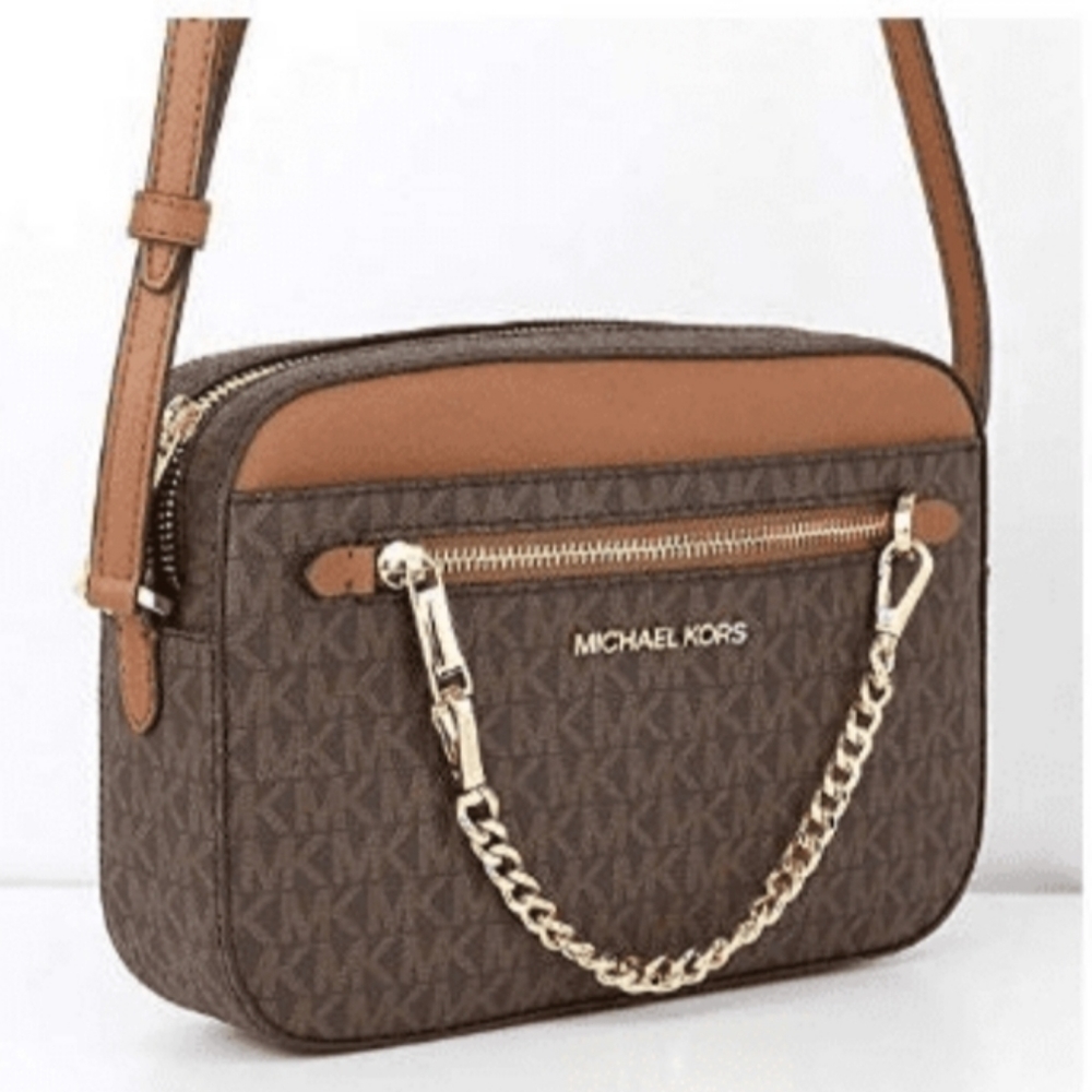 MICHAEL KORS Jet Set Large Saffiano Leather Crossbody Bag